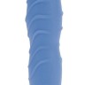 Голубой гнущийся вибратор Silicone Pleasure Bendie Ripple G's - 17,3 см.