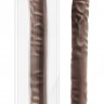 Коричневый двусторонний фаллоимитатор 18 Inch Double Dildo - 45,7 см.