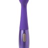 Фиолетовый вибратор Le Stelle PERKS SERIES EX-1 с 2 сменными насадками