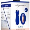 Синие вагинальные шарики Purity с пультом ДУ