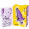 Фиолетовая анальная вибровтулка Smile - 10 см.