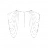 Серебристое украшение на плечи Magnifique Metallic Chain Shoulders & Back Jewelry