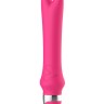 Розовый вибратор с рожками Pedicel - 17,8 см.