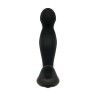 Черный вибростимулятор простаты Adam s Rotating P-spot Massager - 14,2 см.