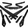 Бондажный набор из сатиновых лент Bordeaux 5 Piece Satin Bondage Set
