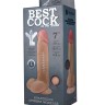 Телесный фаллоимитатор на присоске F&F BEST COCK 7 - 20 см.