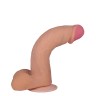 Телесный фаллоимитатор на присоске F&F BEST COCK 7 - 20 см.