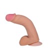 Телесный фаллоимитатор на присоске F&F BEST COCK 7 - 20 см.