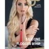 Красная мини-плеть из силикона и акрила SILICONE FLOGGER WHIP - 25,6 см.