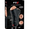 Мастурбатор в колбе с двумя тоннелями Double Penetration Vibrating Stroker