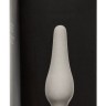 Светло-серая анальная пробка Slim Anal Plug Large - 12,5 см.