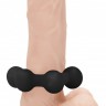 Черное эрекционное кольцо No.82 Weighted Cock Ring