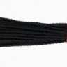 Черная плеть-флогер с красной ручкой