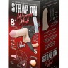 Вибрострапон Woman Midi с вагинальной пробкой - 22 см.