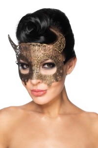 Золотистая карнавальная маска "Альнаир"