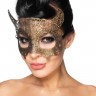 Золотистая карнавальная маска "Альнаир"