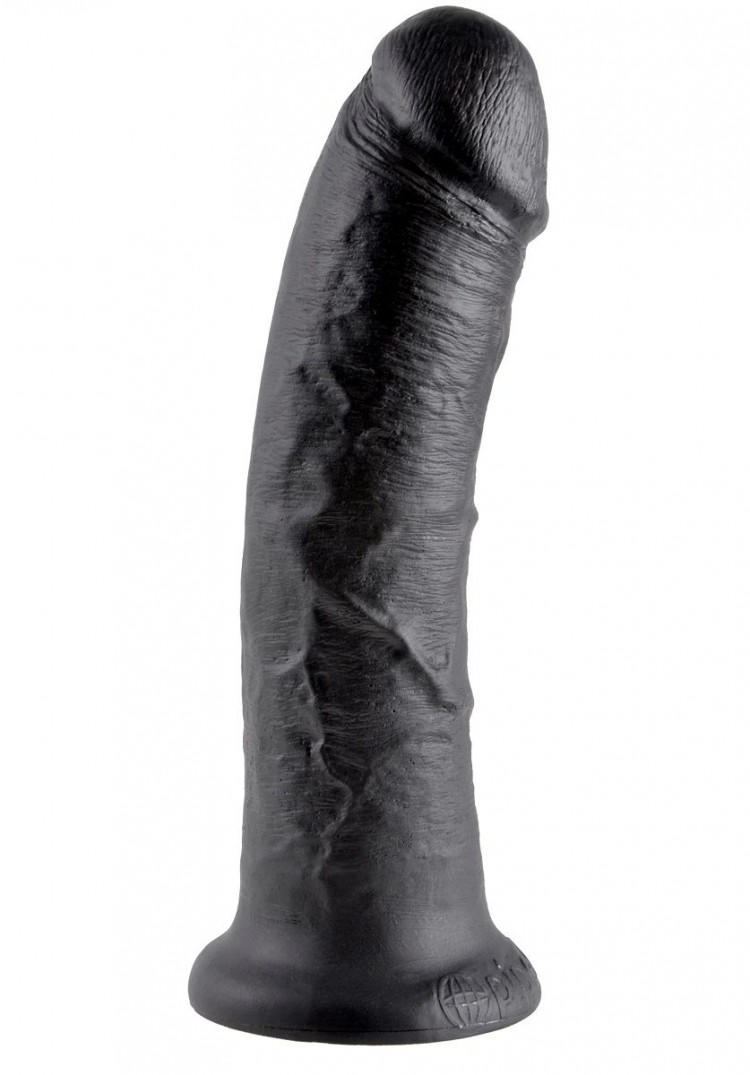 Чёрный фаллоимитатор 8" Cock - 20,3 см.