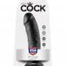 Чёрный фаллоимитатор 8" Cock - 20,3 см.