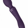 Фиолетовый вибромассажер Enora - 22 см.