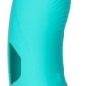 Бирюзовая вибронасадка на палец Marvelous Tickler - 10,25 см.