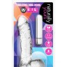 Прозрачный вибратор-реалистик Vibrating Ding Dong - 16,5 см.