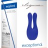 Синий клиторальный стимулятор Exceptional - 10,4 см.