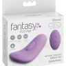 Фиолетовый компактный вибростимулятор Remote Silicone Please-Her