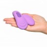 Фиолетовый компактный вибростимулятор Remote Silicone Please-Her