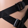 Телесный страпон Harness LESBI с вагинальной пробкой 