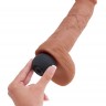 Кофейный фаллоимитатор King Cock 10" Squirting Cock с эффектом эякуляции - 25,4 см.