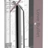 Серебристый мини-вибратор Love Bullet - 8,4 см.