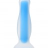 Голубая, светящаяся в темноте анальная втулка Namor Glow - 12,5 см.