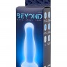 Голубая, светящаяся в темноте анальная втулка Namor Glow - 12,5 см.