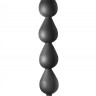 Чёрная анальная цепочка Black Edition Anal Super Beads - 40 см.