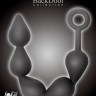 Чёрная анальная цепочка Black Edition Anal Super Beads - 40 см.