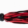 Красно-черная плеть с плетёной ромбической рукоятью