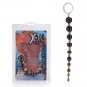 Черная анальная цепочка X-10 BEADS