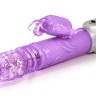 Фиолетовый вибромассажер Butterfly Stroker - 29,8 см.