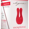 Красный клиторальный стимулятор Exceptional - 10,4 см.