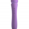 Фиолетовый двусторонний вибростимулятор Duo Wand Massage-Her - 19,6 см.