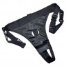 Телесный страпон с вагинальной пробкой Double Dong Strap-On - 19 см.