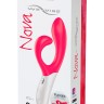Розовый вибромассажёр с клиторальным отростком We Vibe Nova Pink - 21,5 см.