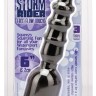 Чёрный анальный душ с рёбрышками STORM RIDER