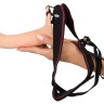 Телесный фаллопротез с вибрацией Vibrating Strap-On - 23 см.