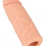 Телесная насадка-реалистик Extension Sleeve - 15,5 см.