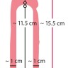 Телесная насадка-реалистик Extension Sleeve - 15,5 см.