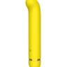 Желтый перезаряжаемый вибратор Flamie - 18,5 см.