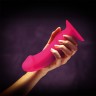 Ярко-розовый реалистичный фаллоимитатор The Boss Dildo - 18 см.