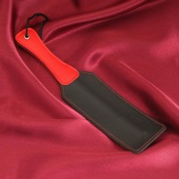 Черная шлепалка "Хлопушка" с красной ручкой - 32 см.