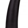 Черный анальный фаллоимитатор с зауженным кончиком - 13 см.